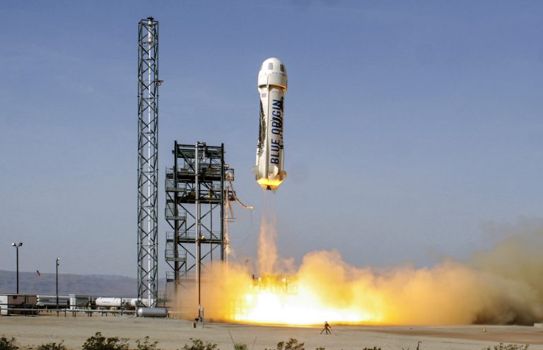 Jeff Bezos  space tourism venture Blue Origin completed its 5th crewed launch on June 4th with The New Shepard spacecraft in Texas at 8 26am  New shepard launch june 19 2016 by Blue Origin